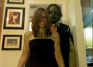 Lisa and John ready for Zombie Prom.