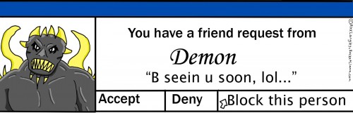 Demonic-facebook-friend-request
