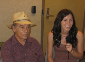 Dean Stockwell, actor, with Katrina Hill, Action Flick Chick