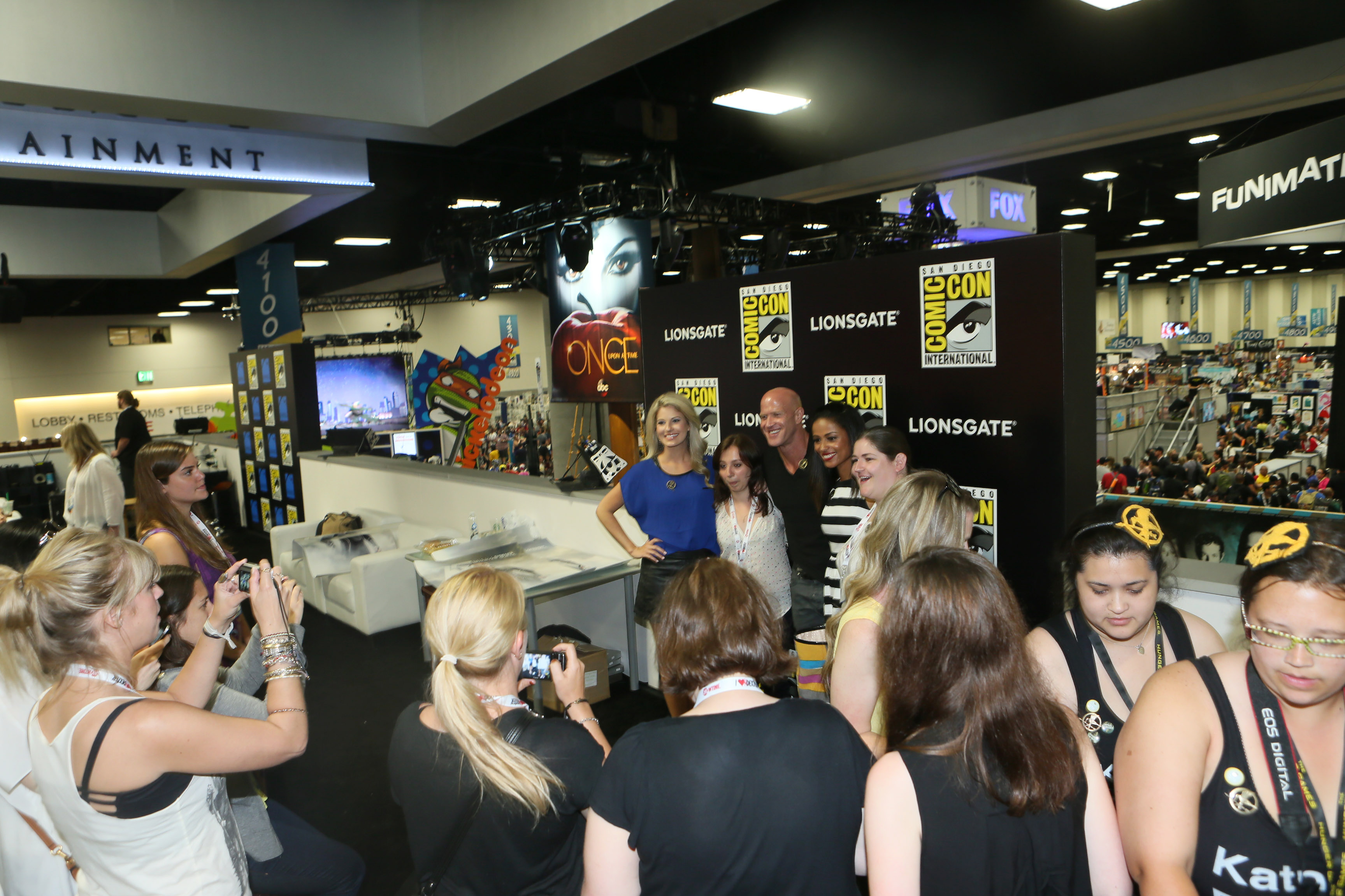 Lionsgate's 'Catching Fire' Talent Signing and Fan Meet and Greet at 2013 Comic-Con